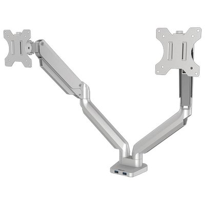 ACCESSOIRES - ACCESSOIRES  - BRAS PORTE-ECRANS DOUBLE GRIS