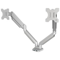 ACCESSOIRES - ACCESSOIRES  - BRAS PORTE-ECRANS DOUBLE GRIS