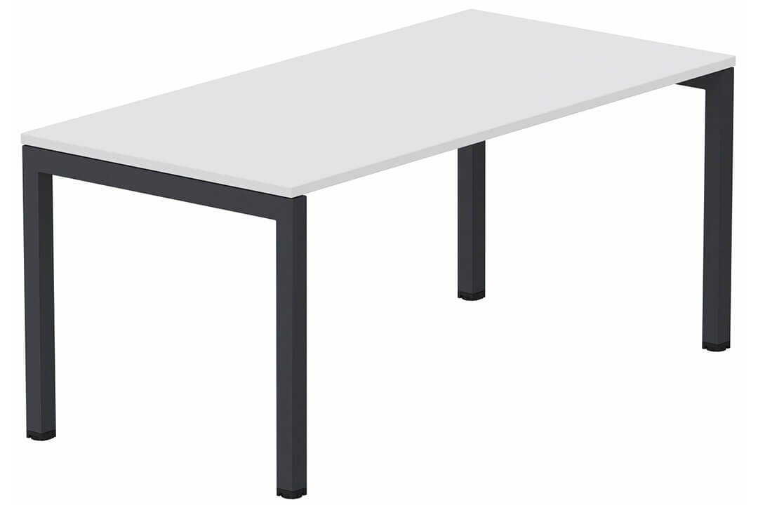 Module départ table composable 180x80cm blanc/ anthracite - sur délai