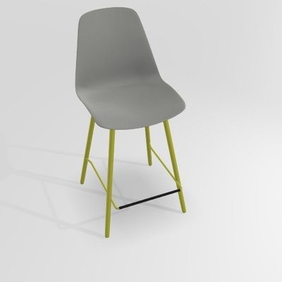 CHAISES ET TABOURETS - Pour tables hauteur 90 cm - PETALE Chaise haute L.46xP.51.5xH.101.5cm-hauteur assise 65.5cm