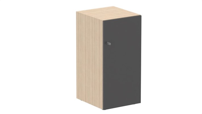 CASIERS - 1 case - Meuble à cases H.92xL.45xP.50cm - 1 case H86cm. porte pleine. serrure à clé