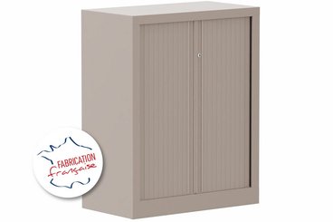 [Pas de famille] - [Pas de sous famille] - Armoire à rideaux H100xL80cm 2 tablettes