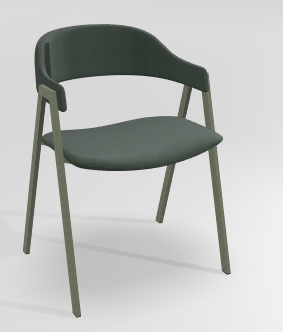 CHAISES ET TABOURETS - Pour tables standards, ht 75 cm, piétement 4 pieds - POPEYE Chaise L.53xP.43xH.77.5cm-hauteur assise 46cm