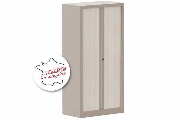 [Pas de famille] - [Pas de sous famille] - Armoire à rideaux H136xL120cm 3 tablettes