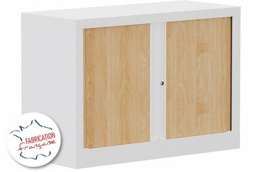 [Pas de famille] - [Pas de sous famille] - Armoire à rideaux H69,5xL100cm 1 tablette