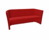 CLUB canapé 3 places, tissu STEP coloris rouge