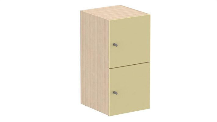 CASIERS - 2 cases - Meuble à cases H.92xL.45xP.50cm - 2 cases H43cm. portes pleine. serrure à clé