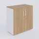 Armoire avec portes tablettes mélaminé 80x42x72 cm