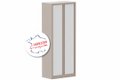 Armoire à rideaux H198xL80cm 4 tablettes