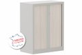 Armoire à rideaux H100xL80cm 2 tablettes