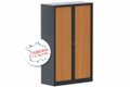 Armoire à rideaux H160xL100cm 3 tablettes