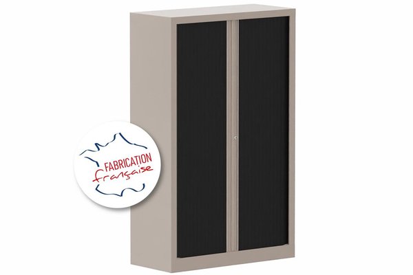 [Pas de famille] - [Pas de sous famille] - Armoire à rideaux H160xL100cm 3 tablettes