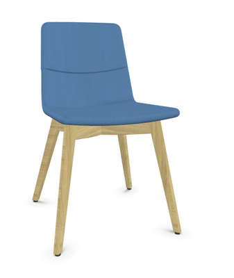 FAUTEUILS/POUFS - 4 pieds bois - MELODY chaise 4 pieds bois frêne naturel