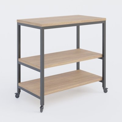 [Pas de famille] - [Pas de sous famille] - Desserte sur patin hauteur 72 cm largeur 80cm profondeur 42cm sur roulettes.
