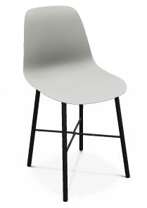 CHAISES ET TABOURETS - Pour tables standards, ht 75 cm, piétement 4 pieds - DIXIE Chaise L.44xP.55xH.82cm-hauteur assise 46cm.