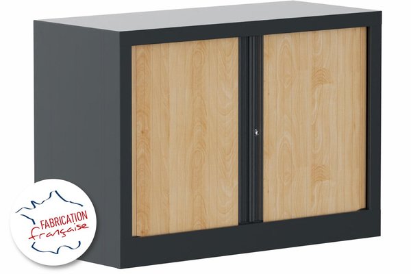 [Pas de famille] - [Pas de sous famille] - Armoire à rideaux H69,5xL100cm 1 tablette