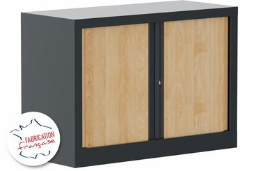[Pas de famille] - [Pas de sous famille] - Armoire à rideaux H69,5xL100cm 1 tablette