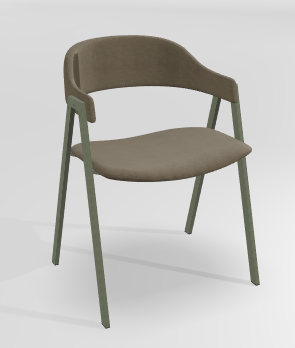 CHAISES ET TABOURETS - Pour tables standards, ht 75 cm, piétement 4 pieds - POPEYE Chaise L.53xP.43xH.77.5cm-hauteur assise 46cm