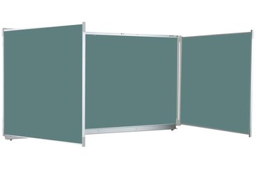 SCOLAIRE - Apprendre - Tableau triptyque vert pour craie - L200xH100 cm