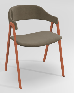 CHAISES ET TABOURETS - Pour tables standards, ht 75 cm, piétement 4 pieds - POPEYE Chaise L.53xP.43xH.77.5cm-hauteur assise 46cm