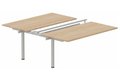 K3 Bench suivant 2 plateaux coulissants 180x80cm encombrement 180x165cm hêtre/aluminium
