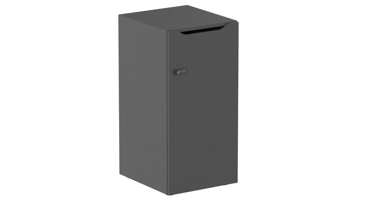 CASIERS - 1 case - Meuble à cases H.92xL.45xP.50cm - 1 case H86cm. porte avec découpe en partie haute. serrure à code