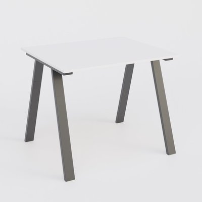 [Pas de famille] - [Pas de sous famille] - Table Keops Métal 140x120 cm de profondeur et hauteur 109 cm . Plateau épaisseur 25mm.