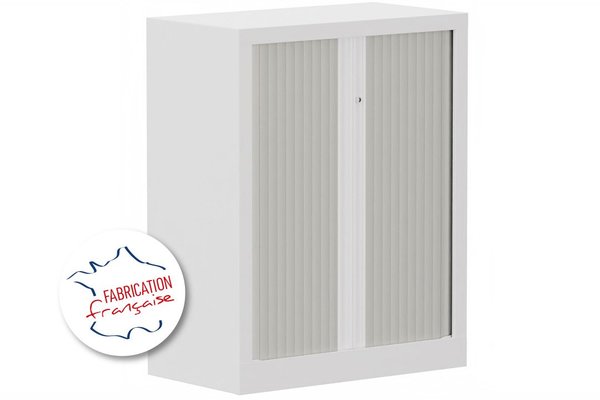 [Pas de famille] - [Pas de sous famille] - Armoire à rideaux H100xL80cm 2 tablettes