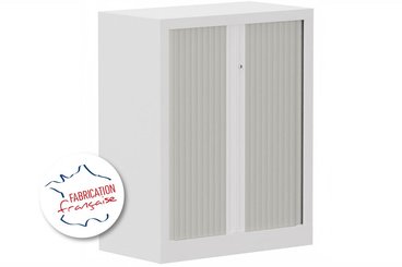 [Pas de famille] - [Pas de sous famille] - Armoire à rideaux H100xL80cm 2 tablettes