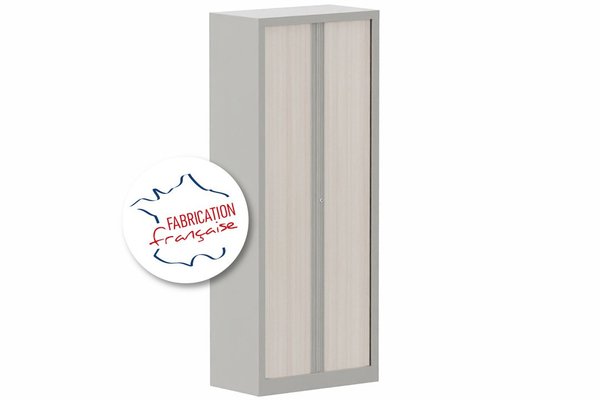 [Pas de famille] - [Pas de sous famille] - Armoire à rideaux H198xL80cm 4 tablettes