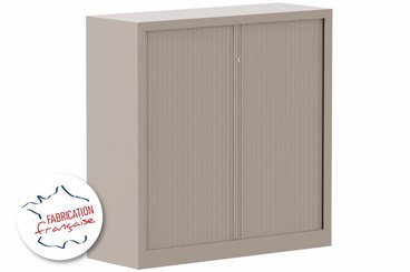 [Pas de famille] - [Pas de sous famille] - Armoire à rideaux H120xL120cm 2 tablettes