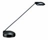 NOAH Lampe de bureau LED avec interrupteur sur socle 2 niveaux d'intensité lumineuse, 2 articulations, noir