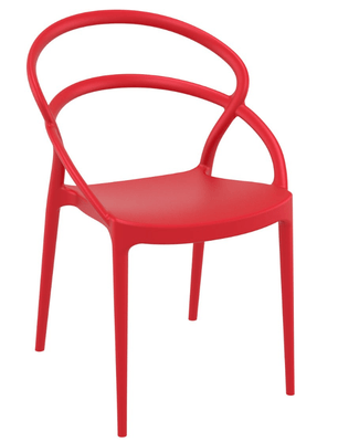 POLYPROPYLENE - CHAISES  - Chaise Rondo rouge