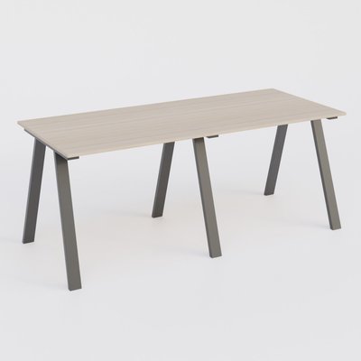 [Pas de famille] - [Pas de sous famille] - Table Keops Métal 280x120 cm de profondeur et hauteur 109 cm . Plateau épaisseur 25mm.