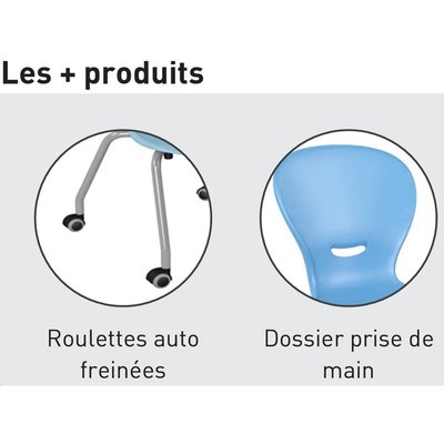 SCOLAIRE - Apprendre - Chaise HAVA mobile - T5