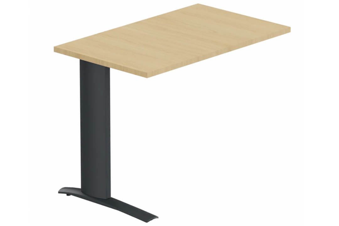 K1- Retour direct 120x60 sur pied- Plateau: Chêne (CE) / Piétements : Anthracite