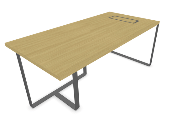 Gamme P1 - Tables de bureau - P1 Table de bureau 180x90cm - top access à droite - sans voile de fond.