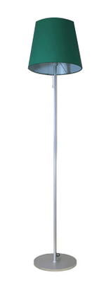 LUMINAIRES - Lampes - CUP Lampadaire abat jour forme conique tissu vert pietement fin -Haut 155cm