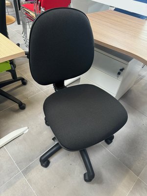 DESTOCKAGE - Chaise - Siège de bureau DACTYLO en tissu noir