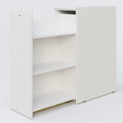 [Pas de famille] - [Pas de sous famille] - Tour de rangement haute h.120+ comptoir 430x795x1175 · Blanc (BL) / Gauche