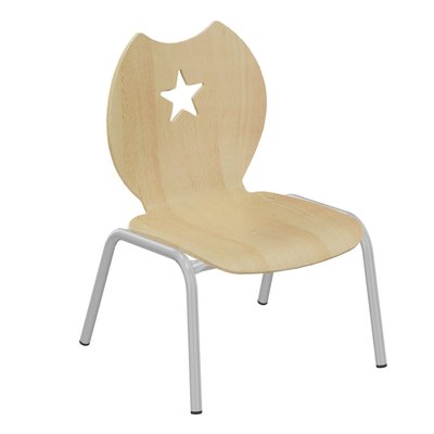 SCOLAIRE - Decouvrir - Chaise NÉMO II coque Étoile bois Blueprotech® pièt. époxy - T1