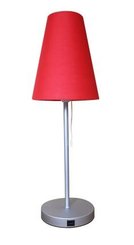 LUMINAIRES - Lampes - CUP MINI Lampe  à poser  avec abat jour tissu tissu rouge pietement fin - dotèe d'une prise USB