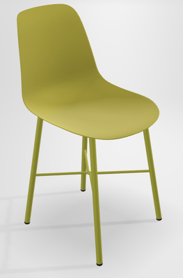 CHAISES ET TABOURETS - Pour tables standards, ht 75 cm, piétement 4 pieds - DIXIE Chaise L.44xP.55xH.82cm-hauteur assise 46cm
