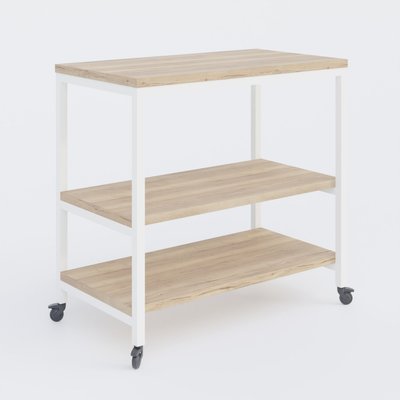 [Pas de famille] - [Pas de sous famille] - Desserte sur patin hauteur 72 cm largeur 80cm profondeur 42cm sur roulettes.