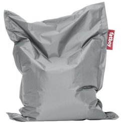 SCOLAIRE - Decouvrir - Pouf JUNIOR nylon - 130x100 cm - Silver