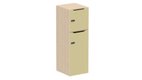 Meuble à cases H.137xL.45xP.50cm - 2 cases : 1 x H86cm (en bas) + 1 x H43cm. portes avec découpe en partie haute. serrure à code