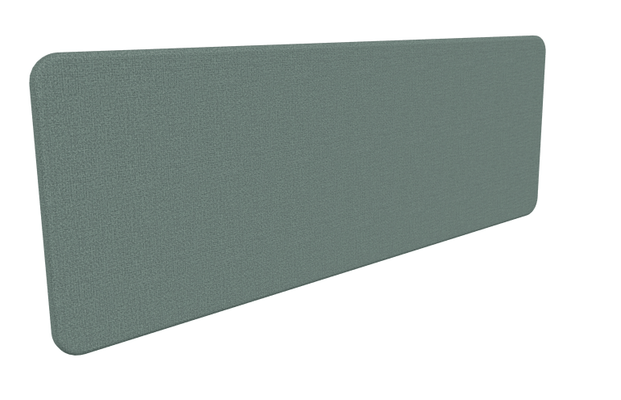 BUREAU - PACK - Panneau-écran SUPER ACOUSTIQUE H53cm poste solo L.160cm- tissu STEP Mélange de vert mentholé clair
