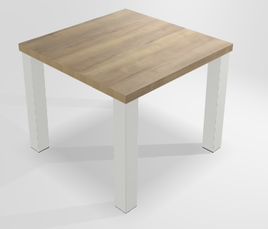 ATLAS Table forme carrée L.90xP.90xH.76.9cm
