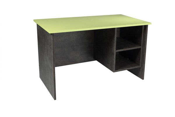 SCOLAIRE - Se Reposer - Bureau TERRA caisson 2 niches plat. ép.21 mm strat. chant ABS panneau méla. - 120x60cm - T6