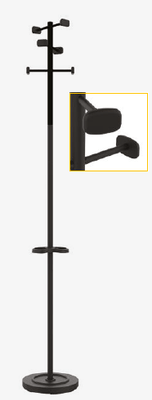 PORTEMANTEAUX - 6 crochets - Portemanteau au design intemporel avec 6 patères en plastique.